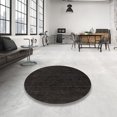 thumbnail image 3 of Ahgly Company Tapis Carrés d'Intérieur Milieu du Siècle Moderne Gris Brun Solide, Carré de 4', 3 of 6