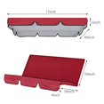 thumbnail image 2 of XZNGL Patio Swing Canopy Cover Set Swing Replacement Top Cover + Swing Cushion Cover, 2 of 9