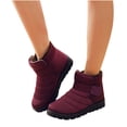 thumbnail image 1 of Bottes d'Hiver Femmes Imperméables Chaussures de Neige Plates Bottines Décontractées Chaussures Grande Taille, 1 of 7