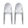 thumbnail image 1 of Heavenly Collection Smoke Plastic Armless Chair, 1 of 8