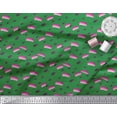thumbnail image 2 of Soimoi Green Rayon Fabric Brush Stroke Abstract Fabric Prints By Yard 42 Inch Wide, 2 of 3