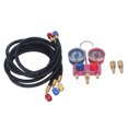 thumbnail image 3 of Refrigerant Pressure Gaugewith Hose,G1/4 Mini Refrigerant Pressure Ball Valve Manifold Gauge Manifold Gauge Set Versatile Functionality, 3 of 8