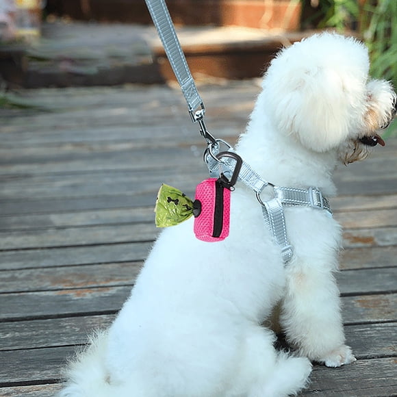 Oliegs Couverture Chauffante Pratique Distributeur de Sacs à Excréments pour Chien Support de Sacs à Déchets pour Animaux Distributeur de Sacs à Excréments en Tissu Maillé pour Chiens Marche Extérieur Fournitures pour Chiens Support de Sacs à Déchets pour Animaux Chocolat