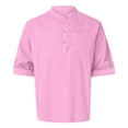 thumbnail image 5 of 2025 Men Shirts Mens Spring Loose Stand Dragon Print Shirt Men Collar Solid Color Pocket Zipper Shirts Men Long, 5 of 5