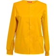 thumbnail image 1 of Womens Scrub Jacket Workwear Snap Front Warm-up Scrubs Jacket, 1 of 4