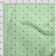 thumbnail image 3 of oneOone Georgette Viscose Fabric Grass & Puppies Dog Printed Craft Fabric BTY 42 Inch Wide, 3 of 4