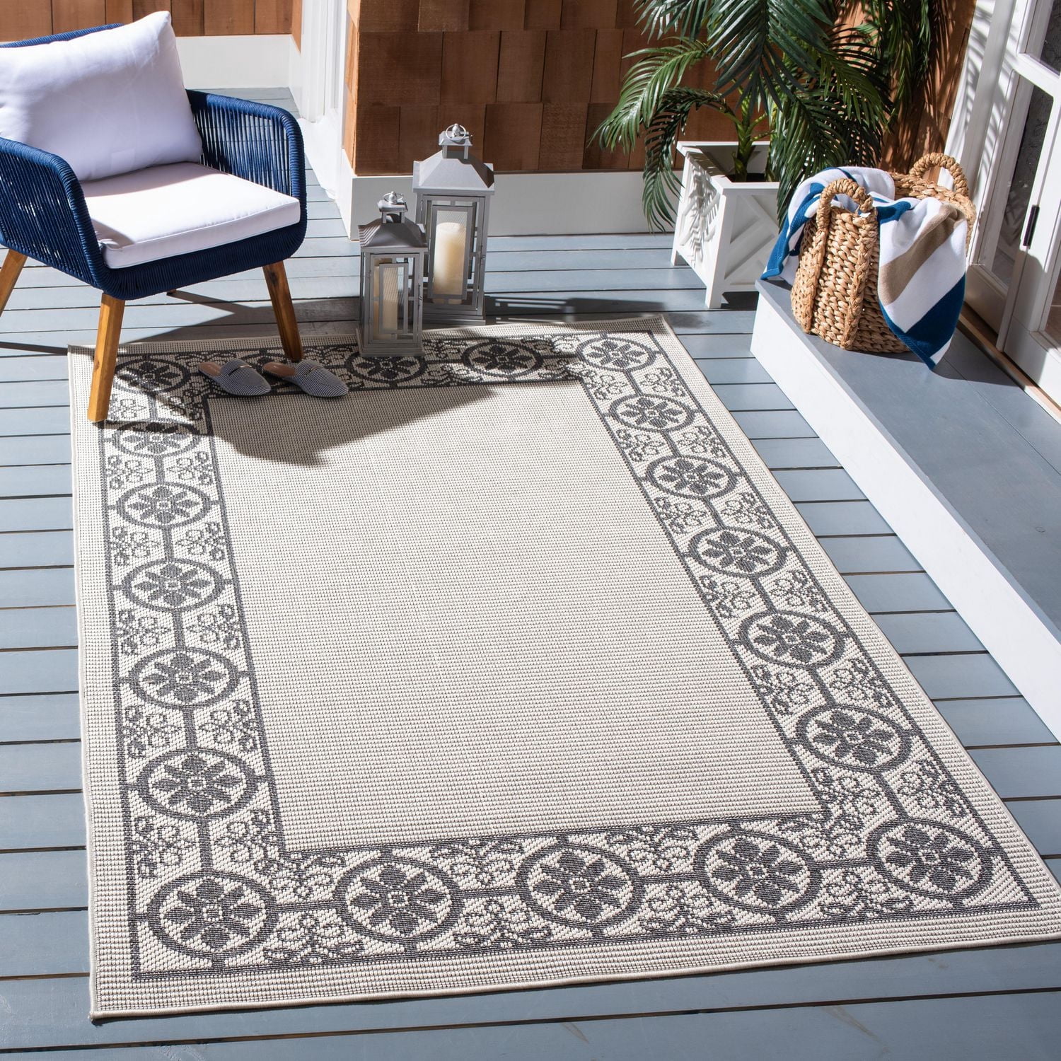 SAFAVIEH Bermuda Zoey Tapis Floral Extérieur