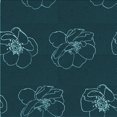 thumbnail image 1 of Ahgly Company Tapis d'Intérieur Lavable à la Machine, Carré, Transitionnel, Vert Sarcelle, Tapis de Zone, 8 Pieds Carré, 1 of 7