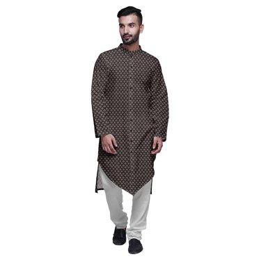 Atasi Printed Designer Rayon Button Down Casual Kurta With Pajama For Men