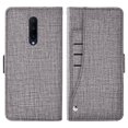 thumbnail image 4 of OnePlus 7T Pro Case, iCoverCase Étui Portefeuille en Cuir Véritable Coupe Ajustée Style Folio avec Support et Fentes pour Cartes Étui à Rabat pour OnePlus 7T Pro (Gris), 4 of 5