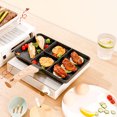 thumbnail image 3 of Grill Pans, Maifan Stone Coating Aluminum Non Stick Multifunctional 4 Section Breakfast Pan, 3 of 8