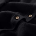 thumbnail image 5 of Baberdicy Haut en Tricot Uni pour Femme, Cardigan à Col Rond Ouvert à l'Avant, Cardigan Uni à Col Rond, Chandail en Tricot Décontracté, Haut de Tous les Jours Noir TG, 5 of 5