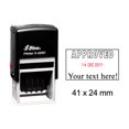 thumbnail image 1 of Self Inking Shiny Date Stamp With Approved & Text Ofiice Stationery Rubber Stamper S-826D, 1 of 1