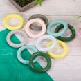 thumbnail image 4 of Unique Bargains 10Pack 55mm(2.2-inch) Wood Rings, Natural Smooth Colorful Wood Circles, White, 4 of 4