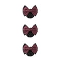 thumbnail image 3 of Decodeary Professional Hair Plate Mesh Pocket Practical Snood Net Elegant And Professional Two Bows-wine red 3Set, 3 of 6