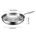 thumbnail image 2 of HHBEAUTY Pure Titanium Pan, 100% Titanium Pans for Cooking Non Stick, Stainless Steel Hammered Pan Pro, for Cooking, Frying, Baking, 2 of 9