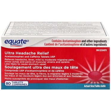Equate Ultra Headache Relief , 80 Comprimés