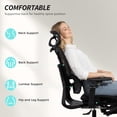 thumbnail image 4 of HOMCOM Ergonomic Office Chair, Mesh Computer Desk Chair with High Back, 4 of 10