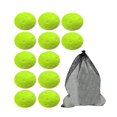 thumbnail image 1 of harper 12 Pieces Silent Pickleball Balls Pickleball Practice Bright Color Flexible High green, 1 of 9