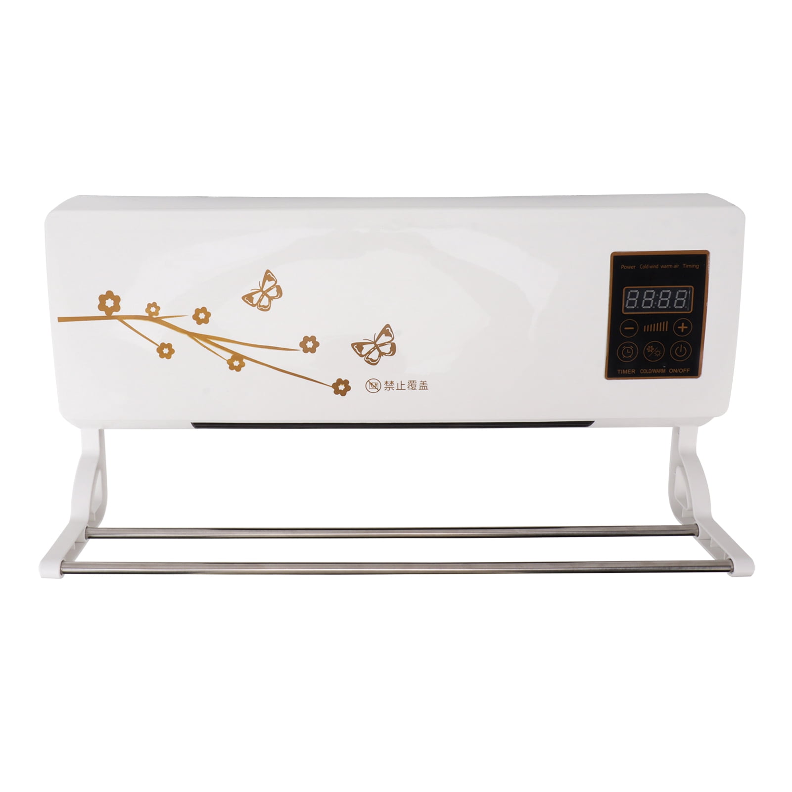 Room Air Conditioners, Cooling And Heating Function Wall Mount Air Conditioner Built in Overheat  US Plug 110V Wide Application  for Bathroom
