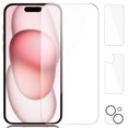 thumbnail image 1 of [3 Pack] Beeyoka Screen Protector for iPhone 15 Plus, iPhone 15 Plus Front and Back Screen Protector,Camera Protector Anti-Fingerprint for iPhone 15 Plus(6.7 inch), 1 of 5