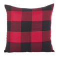 thumbnail image 1 of Saro Lifestyle 9025P.R20SP 20 in. Buffalo Check Plaid Design Cotton Poly Filled Throw Pillow, Red, 1 of 1