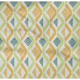thumbnail image 4 of oneOone Organic Cotton Poplin Twill Fabric Diamond Geometric Print Fabric BTY 42 Inch Wide, 4 of 4