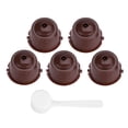 thumbnail image 2 of Ensemble de Filtres à Café, 5 Pcs en Acier Inoxydable Réutilisables et Rechargeables avec Cuillère à Café pour Machines à Capules de Café, 2 of 8