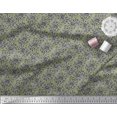 thumbnail image 3 of Soimoi Poly Georgette Fabric Leaves & Floral Block Fabric Prints by Yard 52 Inch Wide, 3 of 3
