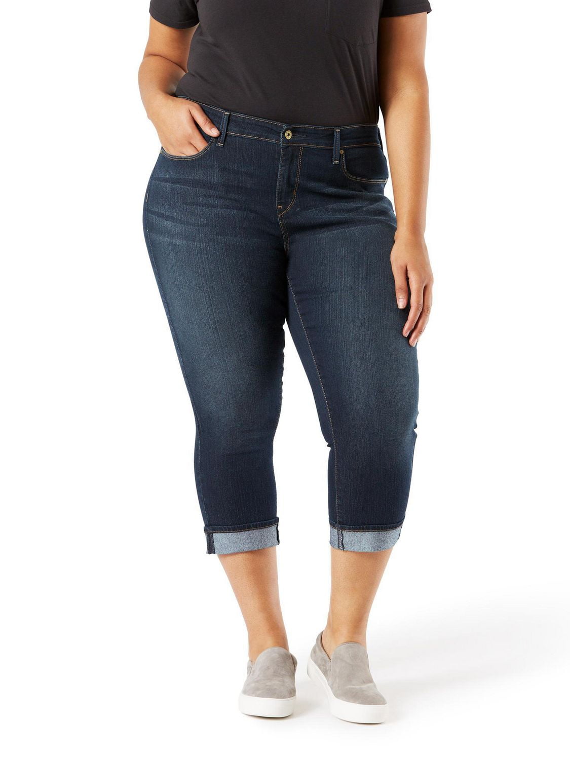 Levi Strauss Signature.MC Capri moderne Plus pour femme