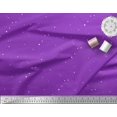 thumbnail image 2 of Soimoi Purple Poly Georgette Fabric Dots & Star Fabric Prints By Yard 52 Inch Wide, 2 of 3