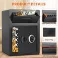 thumbnail image 3 of 2.0 cu ft Large Drop Safe Box for Business, Anti-Theft Money Drop Box with Lock and Slot, Digital Keypad and Spare Keys, Heavy-duty Cash Depository Safe for Home Office Retail Store Business, 3 of 6