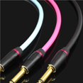 thumbnail image 2 of maskred Electric Guitar Cable Connecting Line Instrument Bass Keyboard Drum Noise Reduction Audio Cable No.3, 2 of 2