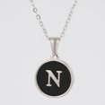 thumbnail image 1 of Colliers, Collier Lettre Coquille Mignonne pour Filles, Pendentifs Pièce pour Filles en Acier Inoxydable Colliers Initiale pour Femmes Bijoux Rond, 1 of 9