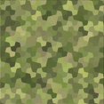thumbnail image 1 of Ahgly Tapis d'Intérieur Lavable en Machine Carré Vert Fougère Transitionnel, 4 Pieds Carré, 1 of 7