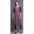 thumbnail image 2 of Bimba Cotton Printed Straight Kurtis For Women Panel Kurta Summer Tunic-X-Large, 2 of 6
