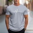 thumbnail image 2 of Plebaso T-shirt Graphique pour Hommes Été Manches Courtes T-Shirts Col Rond Chemises Décontractées Hauts de Plage Imprimés pour Hommes, 2 of 5