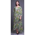 thumbnail image 2 of Bimba Kaftan Floral pour Femmes, Tenue d'Intérieur de Vacances, Robe Maxi, Couvre-Maillot de Plage-S-L, 2 of 5
