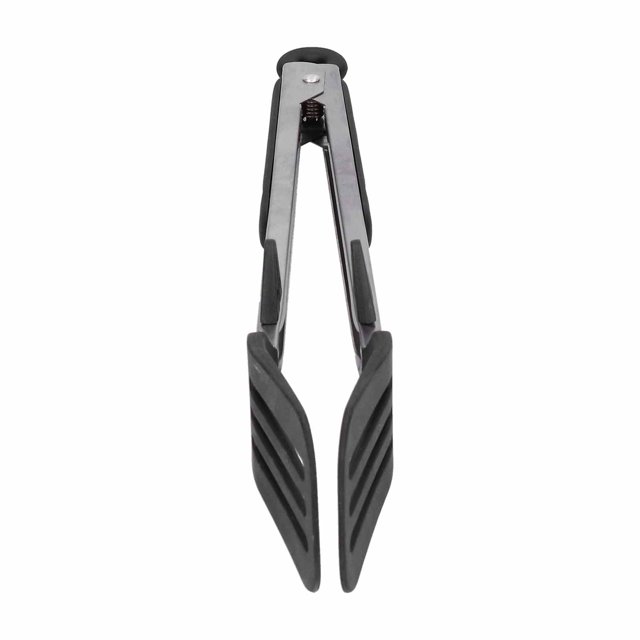 Steak Tongs, Rugged Durable Multi-purpose Food Clamp For Turning And Carrying Food For Baking Tool 12in Black Bracket