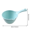 thumbnail image 2 of Water Bath For Utensils with Pour Spout - Home Kitchen Supplies Watering Flowers Bathing Container with Handle Cup Shampoo Spoon, 2 of 6