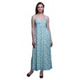 thumbnail image 1 of Bimba Robe Longue d'Été Sans Manches à Imprimé Teinture sur Nœuds Florale pour Femme, Décontractée, Maxi, de Plage - Grand, 1 of 6