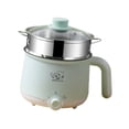 thumbnail image 1 of Luzkey Electric Cooking Pot Mini Travel Cooker Multipurpose Stainless Steel 2 Gear Electric Rice Cooker Raman Cooker for Oatmeal Fry steel steamer, 1 of 8