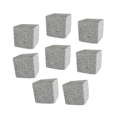 Milaget 10 Pcs Stone Square Hamster Grinding Supplies Chew Toy, Rodent Chewing Stone for 5cm