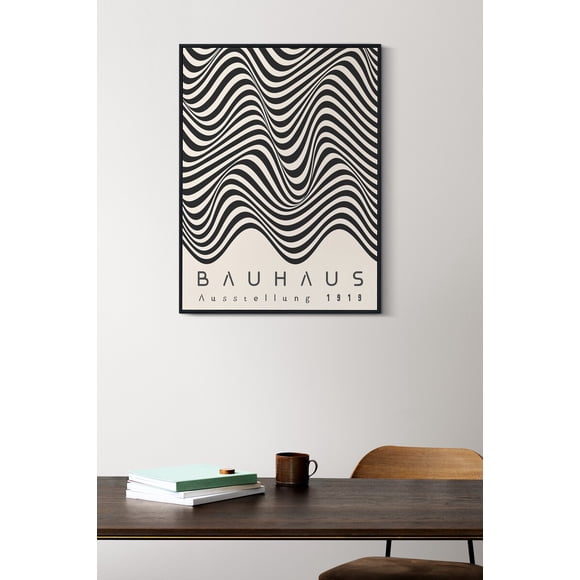 1 pc Colourful Minimalist Geometric Bauhaus Poster, Mid-Century Modern Print Vintage Bauhaus Wall Art For Bedroom, Living Room50 x 70 cm (without frame),06