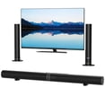 thumbnail image 1 of MotorGenic 2-in-1 Detachable Sound Bar with Wireless Subwoofer & Bluetooth 5.0, 6 Drivers Immersive Home Theater System for TV, Movies, Music, 1 of 10