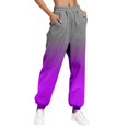 thumbnail image 1 of Womens Gradient Sweatpants Casual Loose Trousers With Pockets High Waist Pants, 1 of 3