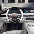 thumbnail image 1 of LSLJS Studded Car Steering Wheel Cover Leather Float Handle Cover Car Interior, 1 of 6