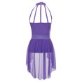 thumbnail image 4 of Yartina Robe de Danse Ballet Sans Manches pour Filles, Robe Justaucorps Moderne Contemporaine Violette 6, 4 of 7