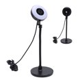 thumbnail image 1 of Webcam with Light, AF Touch Control Built in Mic Webcam with Fill Light Auto Focus Bendable Rod 5MP  for Streaming, 1 of 7