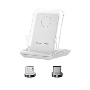 1 Set Wireless Charger 2-in-1 Low-Temperature Not Hurt Battery Fast Induction 65W Horizontal And Vertical Charging Chair Wireless Phone Charger Mobile Phone Accessories